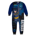 Black-Blue - Front - Batman Childrens-Kids Sleepsuit