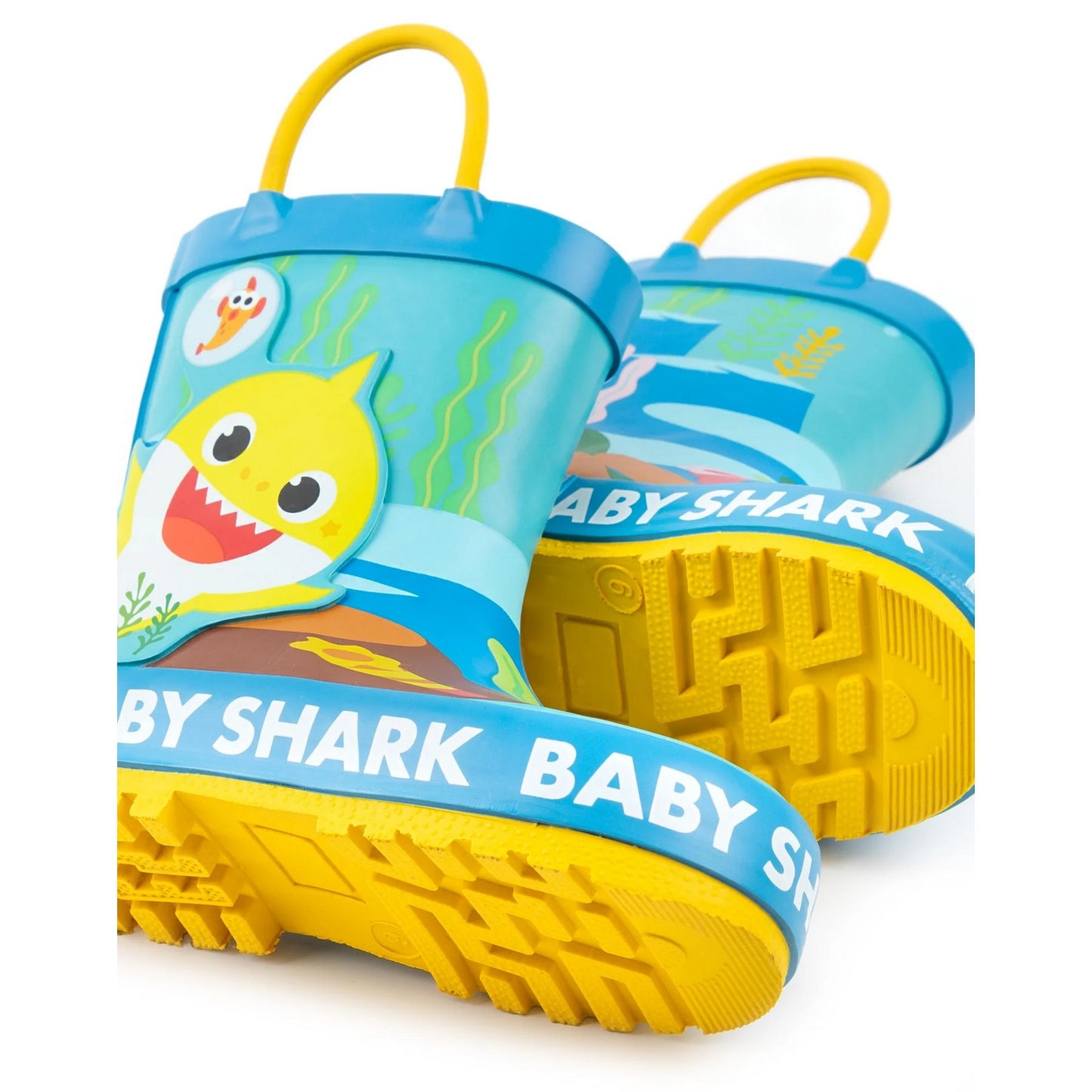 Blue-Yellow - Lifestyle - Baby Shark Childrens-Kids Wellington Boots