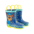 Blue-Yellow - Back - Paw Patrol Boys Chase Wellington Boots