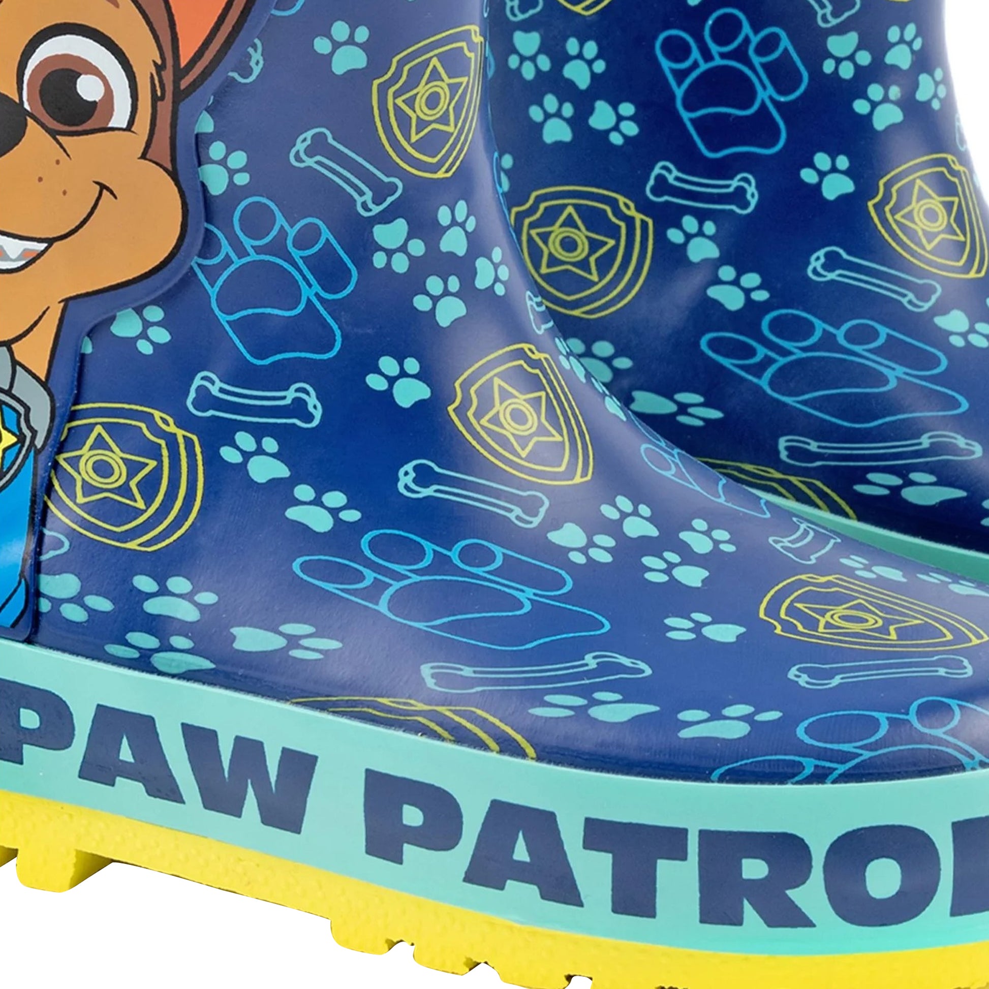 Blue-Yellow - Pack Shot - Paw Patrol Boys Chase Wellington Boots