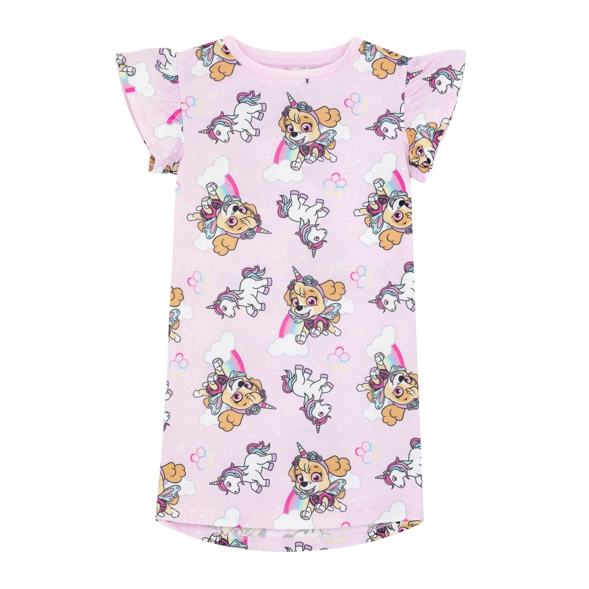 Pink-Blue - Lifestyle - Paw Patrol Girls Skye Unicorn Nightie (Pack of 2)