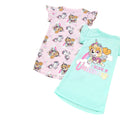 Pink-Blue - Pack Shot - Paw Patrol Girls Skye Unicorn Nightie (Pack of 2)