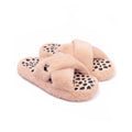 Pink-Black - Back - Barbie Womens-Ladies Crossover Fluffy Slippers