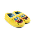 Yellow-Blue - Back - SpongeBob SquarePants Mens Face Slippers