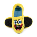 Yellow-Blue - Side - SpongeBob SquarePants Mens Face Slippers