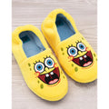Yellow-Blue - Pack Shot - SpongeBob SquarePants Mens Face Slippers