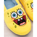 Yellow-Blue - Pack Shot - SpongeBob SquarePants Childrens-Kids Face Slippers