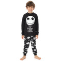 Black-White - Side - Nightmare Before Christmas Boys Jack Skellington Long Pyjama Set