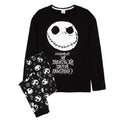 Black-White - Front - Nightmare Before Christmas Boys Jack Skellington Long Pyjama Set