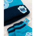Blue - Close up - Blue´s Clues & You! Childrens-Kids Knitted Winter Hat And Gloves Set