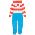 Blue-Red - Back - Wheres Wally? Childrens-Kids Costume Sleepsuit