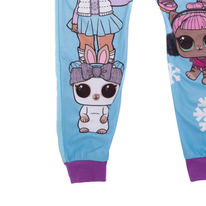 Blue-Purple - Close up - LOL Surprise Girls Sleepsuit