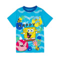 Blue - Back - SpongeBob SquarePants Boys Happy Pyjama Set