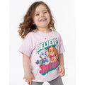 Pastel Purple-Brown - Pack Shot - Paw Patrol Girls Believe In Yourself T-Shirt (Pack of 2)