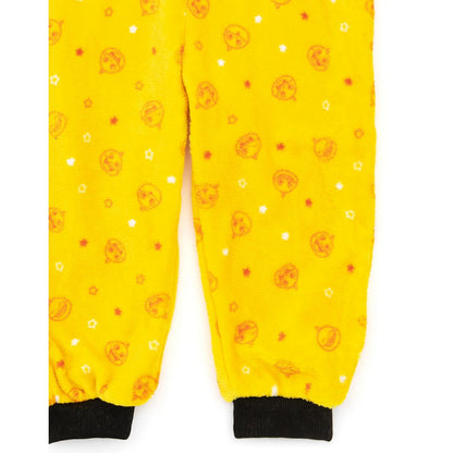 Yellow - Side - Baby Shark Childrens-Kids 3D Fins Sleepsuit