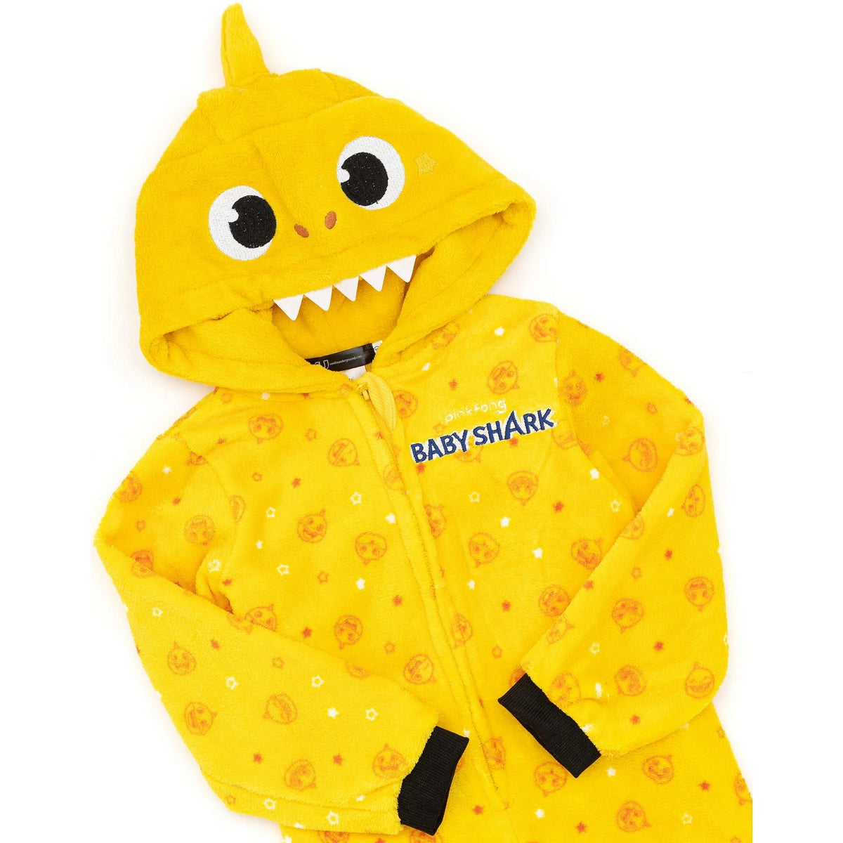 Yellow - Lifestyle - Baby Shark Childrens-Kids 3D Fins Sleepsuit