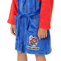 Red-Blue - Side - Super Mario Childrens-Kids Costume Dressing Gown