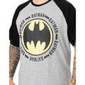 Grey-Black - Pack Shot - Batman Mens Logo Long Pyjama Set