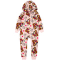 Pink - Front - Paw Patrol Girls Skye Hooded Sleepsuit