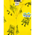 Yellow - Side - SpongeBob SquarePants Childrens-Kids Repeat Print Sleepsuit