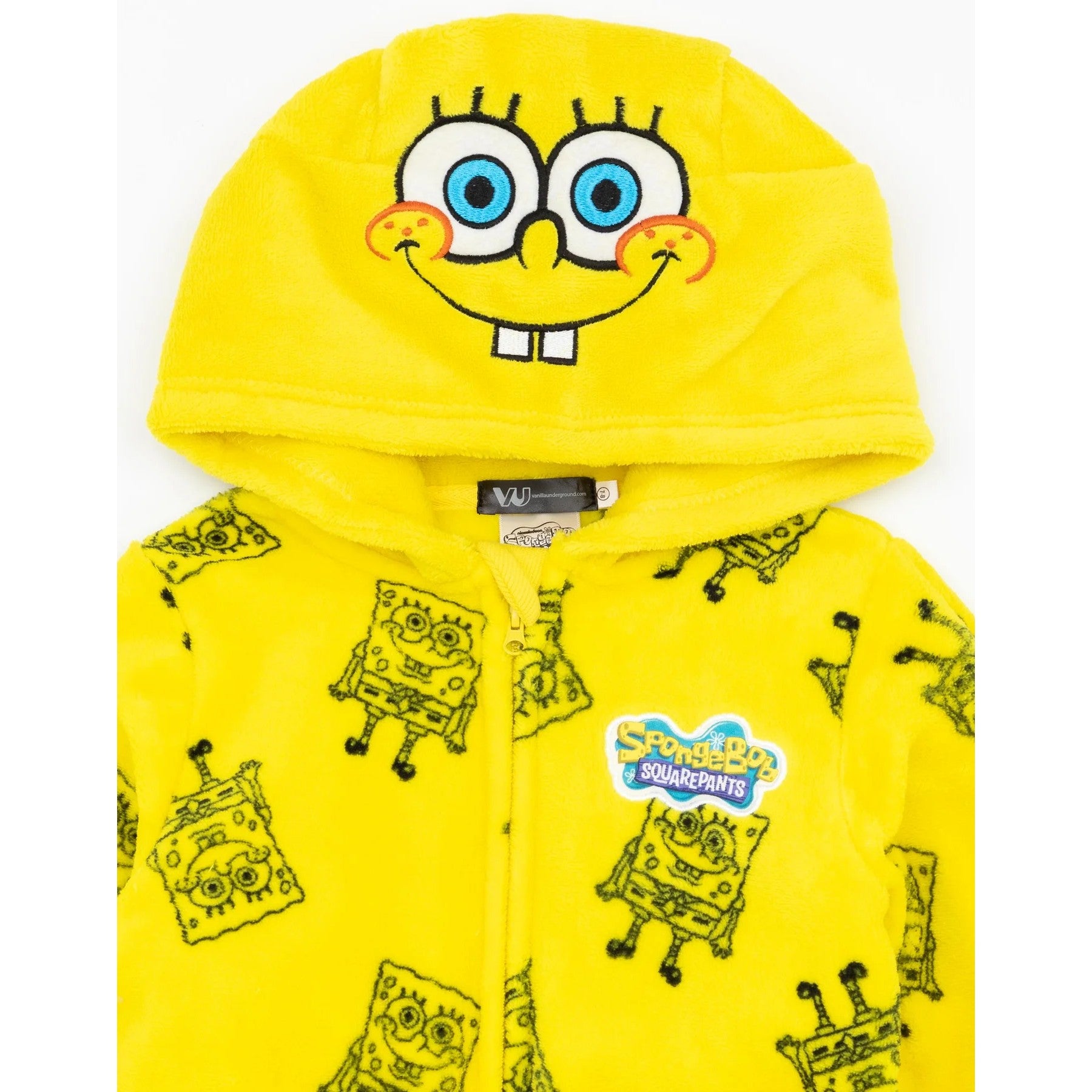 Yellow - Lifestyle - SpongeBob SquarePants Childrens-Kids Repeat Print Sleepsuit