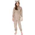 Brown - Side - Pusheen Girls 3D Ears 3D Ears Sleepsuit