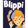 Navy - Pack Shot - Blippi Childrens-Kids Hello T-Shirt