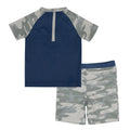 Grey - Back - Paw Patrol Boys Camo Two-Piece Swimsuit