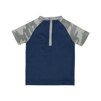 Grey - Pack Shot - Paw Patrol Boys Camo Two-Piece Swimsuit