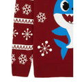 Maroon - Lifestyle - Baby Shark Mens Daddy Shark Knitted Christmas Jumper