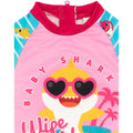 Blue-Pink - Lifestyle - Baby Shark Girls Wipe Out! Long-Sleeved One Piece Swimsuit