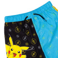 Blue-Black-Yellow - Back - Pokemon Boys Pikachu Pokeball Swim Shorts