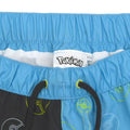 Blue-Black-Yellow - Close up - Pokemon Boys Pikachu Pokeball Swim Shorts