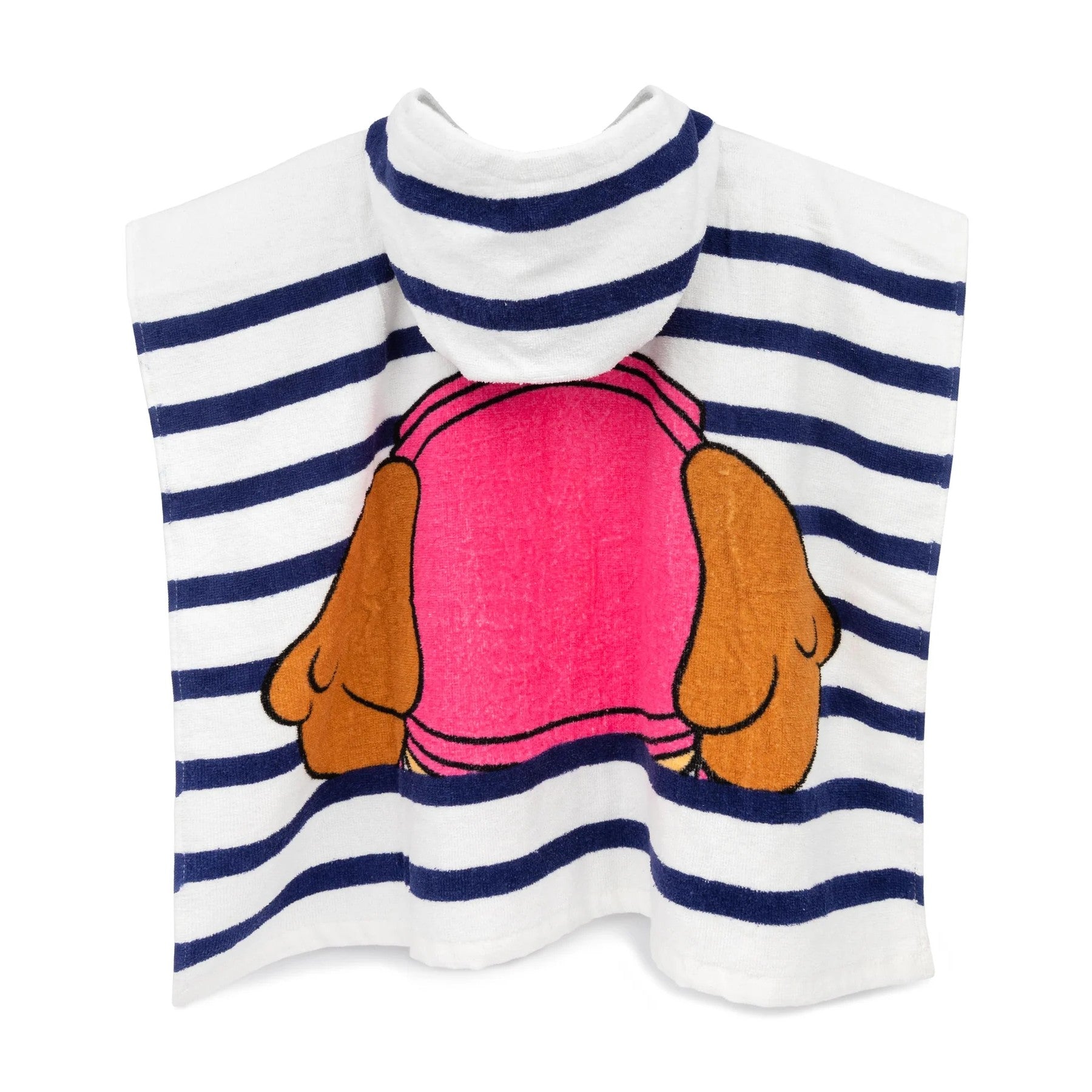 White-Navy - Back - Paw Patrol Childrens-Kids Skye Hooded Towel