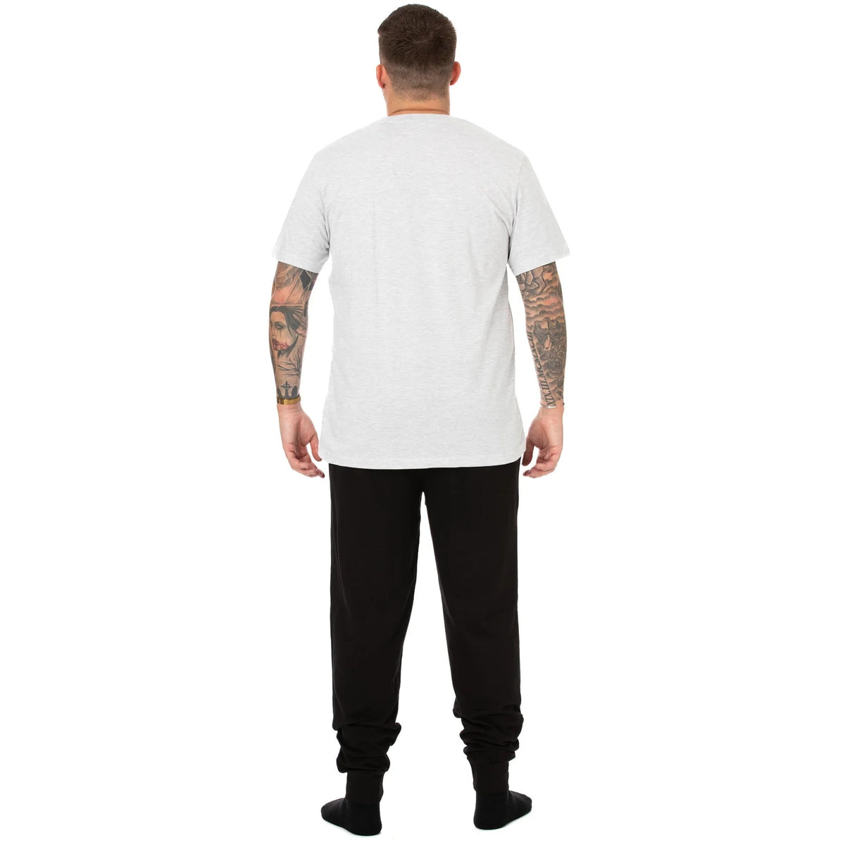 Grey-Black - Back - WandaVision Mens TV Pyjama Set