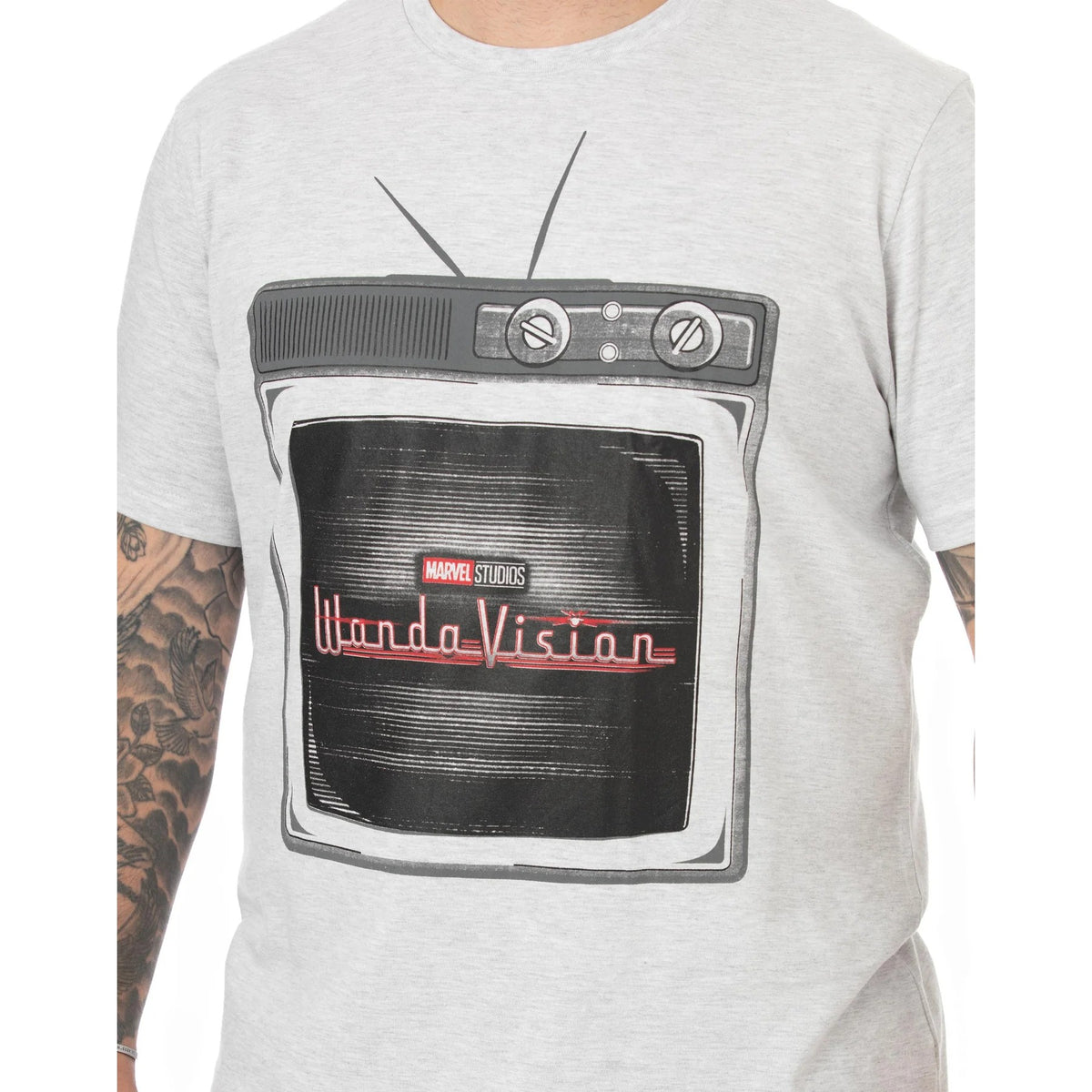 Grey-Black - Pack Shot - WandaVision Mens TV Pyjama Set
