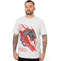 White-Black - Side - Game of Thrones Mens Fire And Blood Targaryen Long Pyjama Set