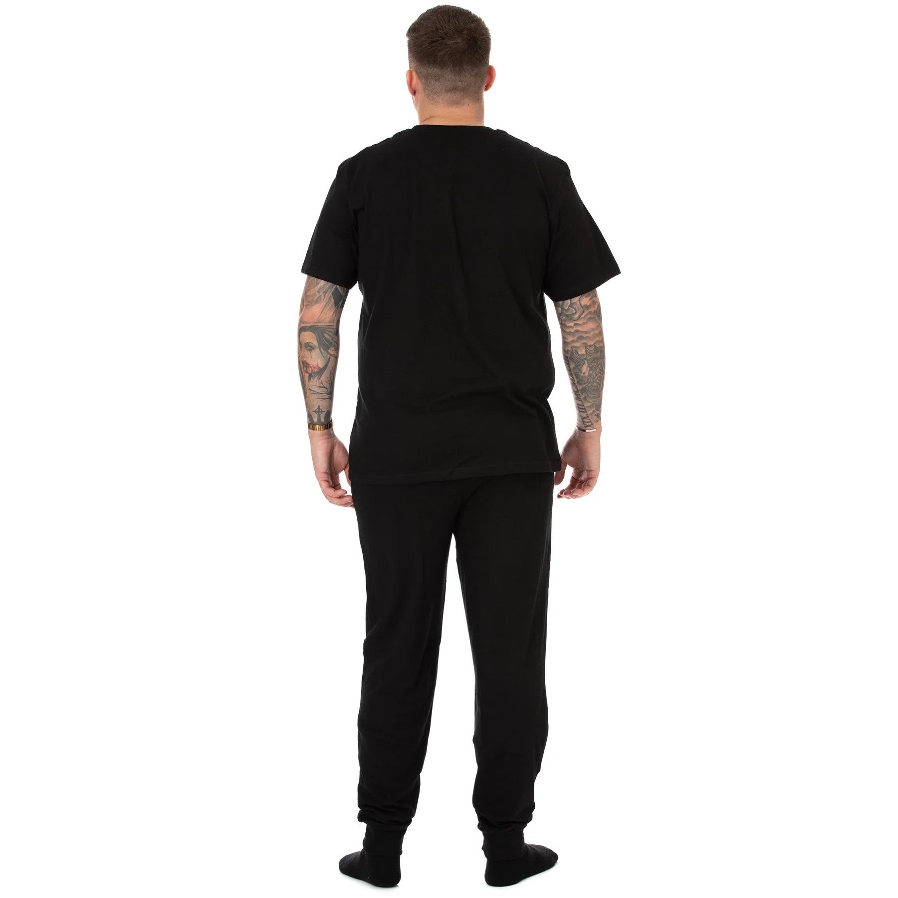 Black - Back - Peaky Blinders Mens By Order Long Pyjama Set
