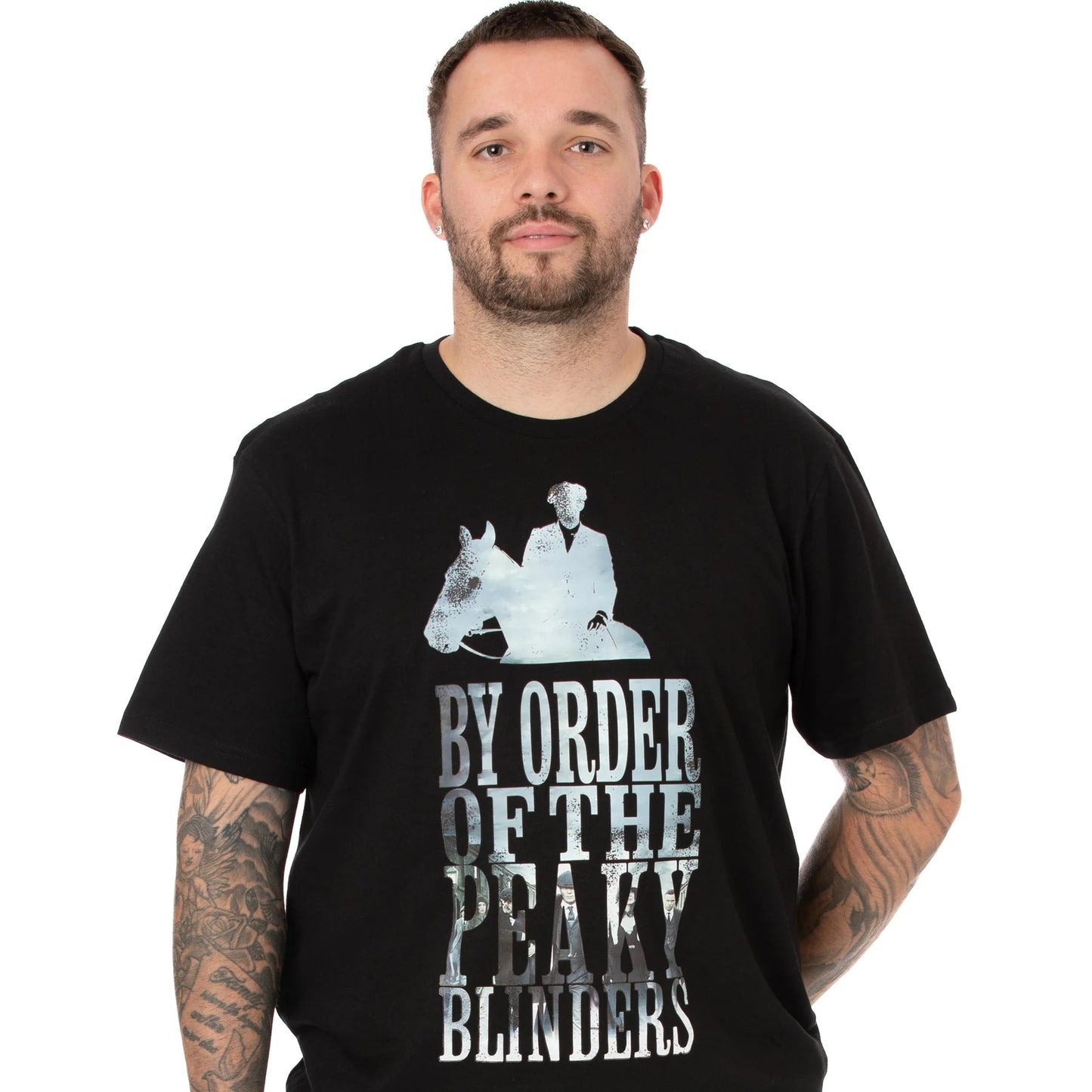 Black - Side - Peaky Blinders Mens By Order Long Pyjama Set