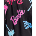 Black - Side - Barbie Womens-Ladies Palm Tree Logo One Piece Swimsuit