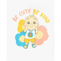 White - Close up - Cocomelon Girls Be Cute Be Kind Long-Sleeved T-Shirt