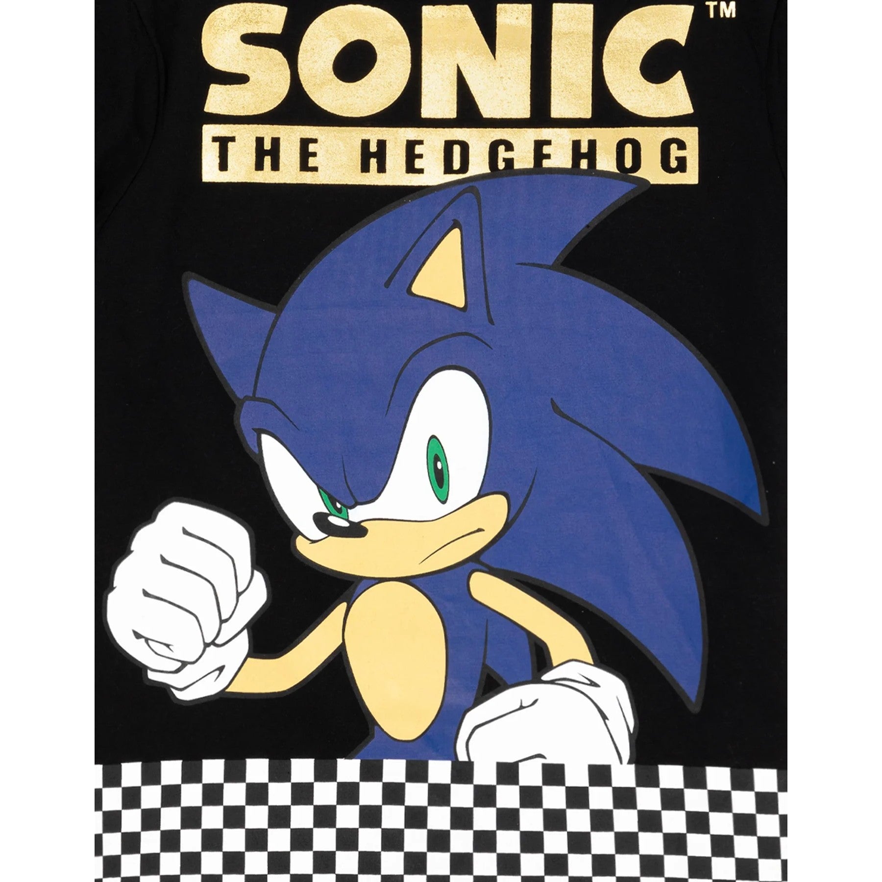 Black - Back - Sonic The Hedgehog Boys Japanese T-Shirt