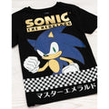 Black - Pack Shot - Sonic The Hedgehog Boys Japanese T-Shirt