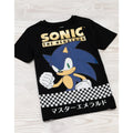 Black - Close up - Sonic The Hedgehog Boys Japanese T-Shirt