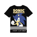 Black - Front - Sonic The Hedgehog Boys Japanese T-Shirt