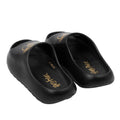 Black-Gold - Back - Harry Potter Childrens-Kids Golden Snitch Moulded Footbed Sliders