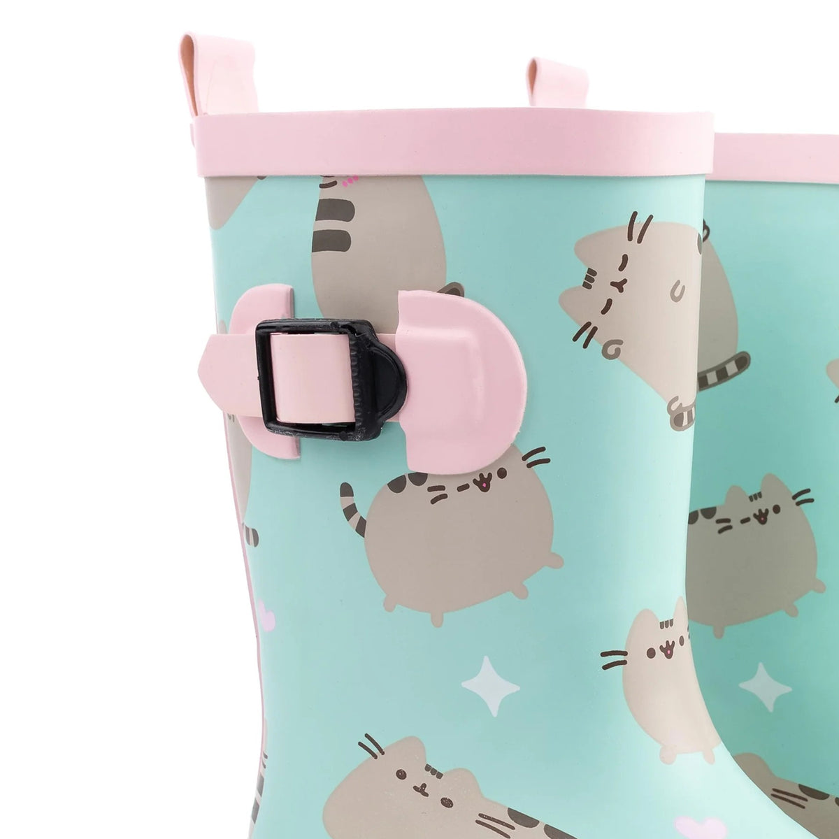 Pastel Mint-Pink - Lifestyle - Pusheen Girls Repeat Print Wellington Boots