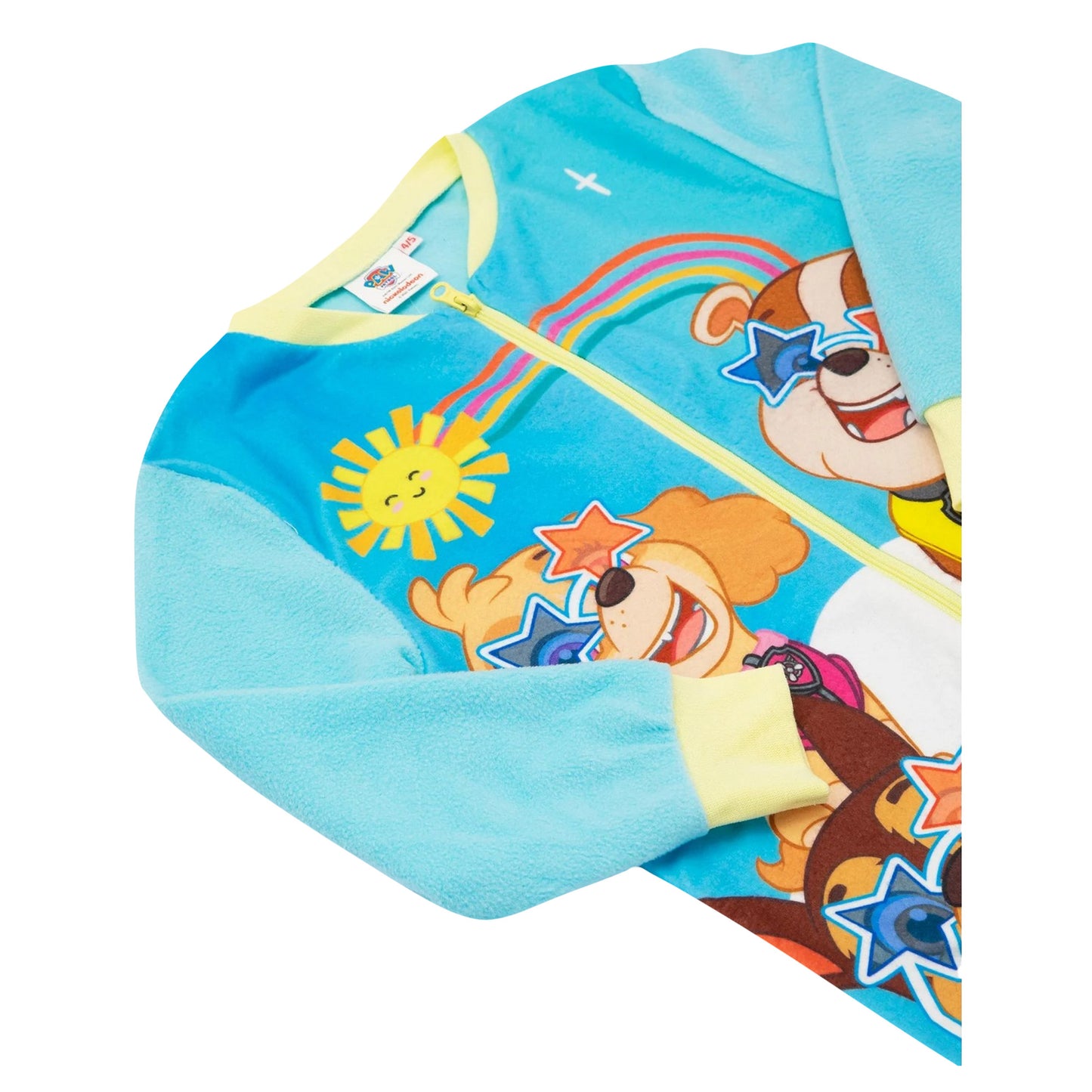Sky Blue-Cream - Side - Paw Patrol Childrens-Kids Forever Fun Sleepsuit