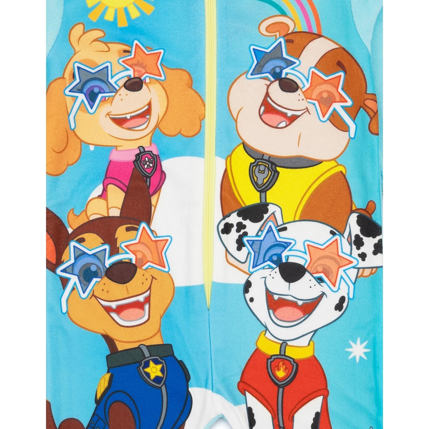 Sky Blue-Cream - Pack Shot - Paw Patrol Childrens-Kids Forever Fun Sleepsuit