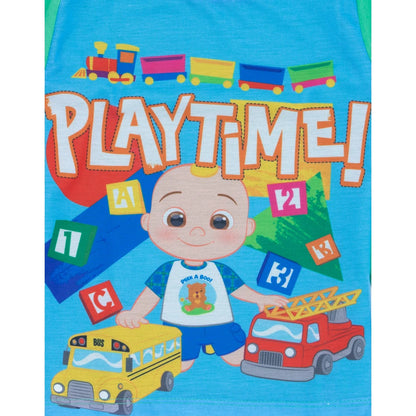 Blue-Green - Lifestyle - Cocomelon Boys Playtime! Long Pyjama Set